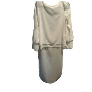 Alpha & Omega White Ruffle Sleeve Blouse - Size Small